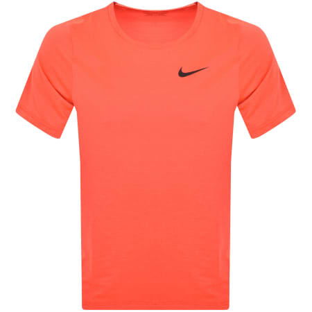 Nike Training Dri Fit Logo T Shirt Orange Mainline Menswear